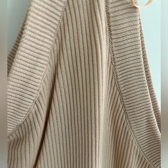 Zara Tan Ribbed One Shoulder Tank NWT - Picture 4 of 4